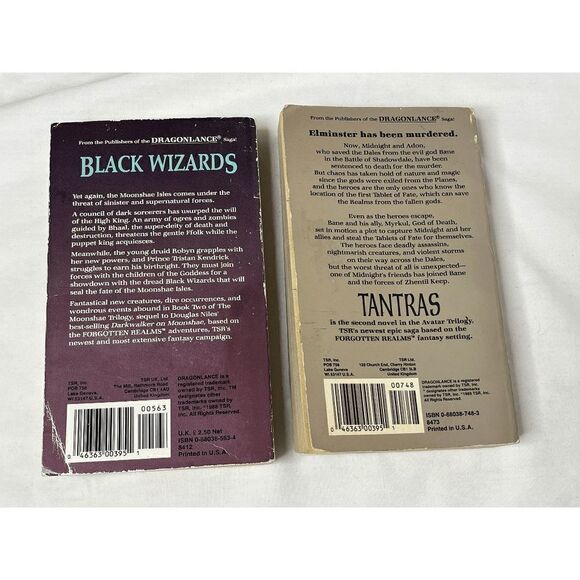 Forgotten Realms 1st 1st Trade Paperbacks Niles Awlinson Black Wizards Tantras - Picture 4 of 5